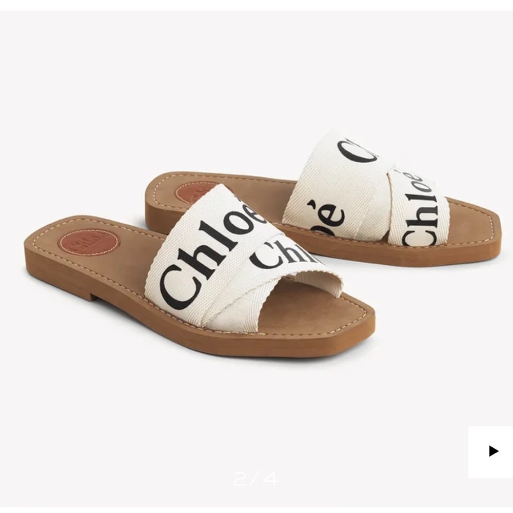 Chloe Woody Flat Mule